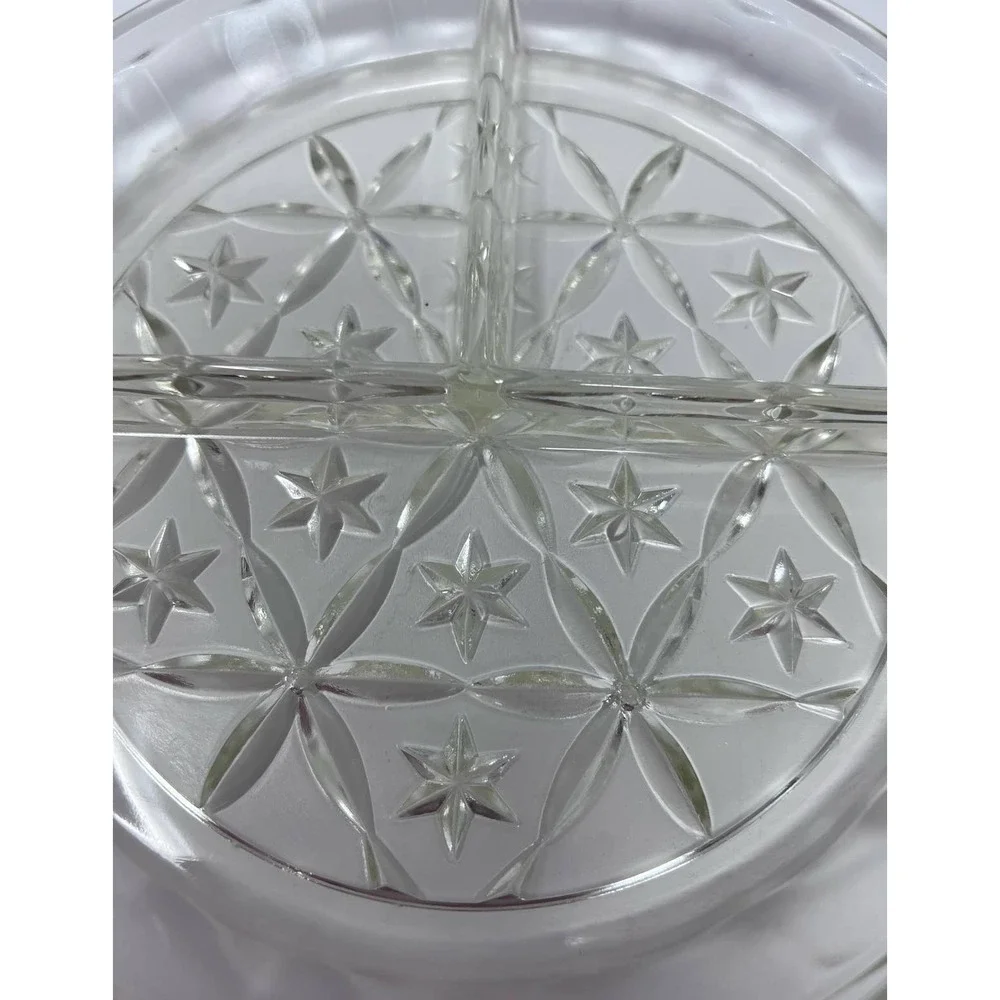 Clear‎ Star 3 Divider Plate 7 1/4